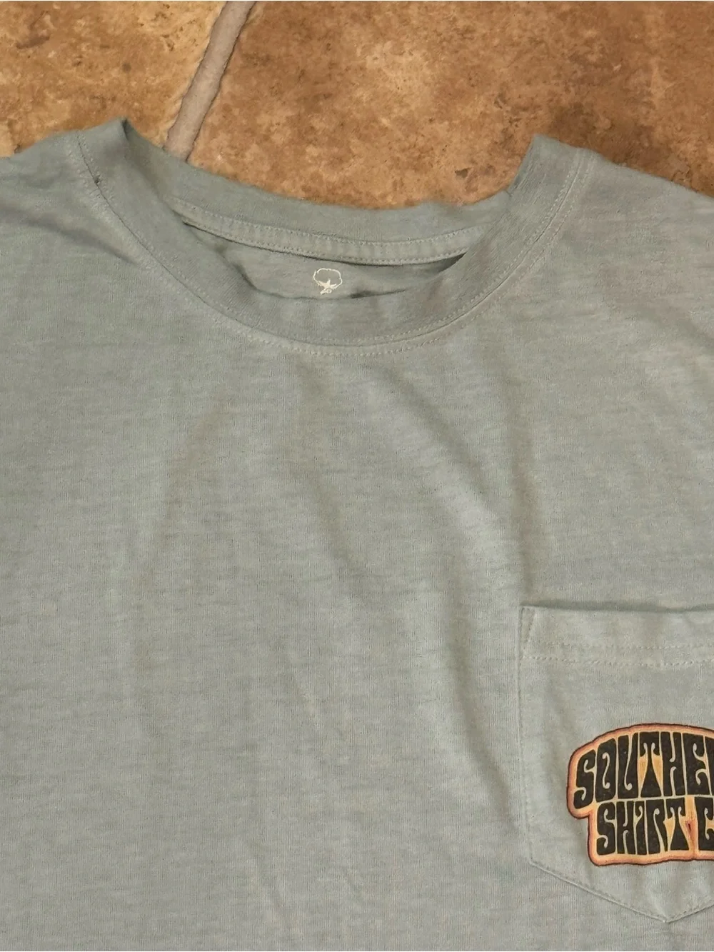 The Southern Shirt Co. long sleeve light weight light blue L/S tshirt men XL